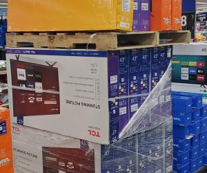 tv sets pallets